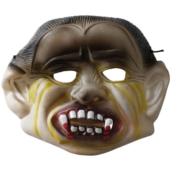 Creepy Evil Halloween Mask Rubber Cosplay Theater Fangs Bloody Vampire Ghoulish. - Picture 4 of 16